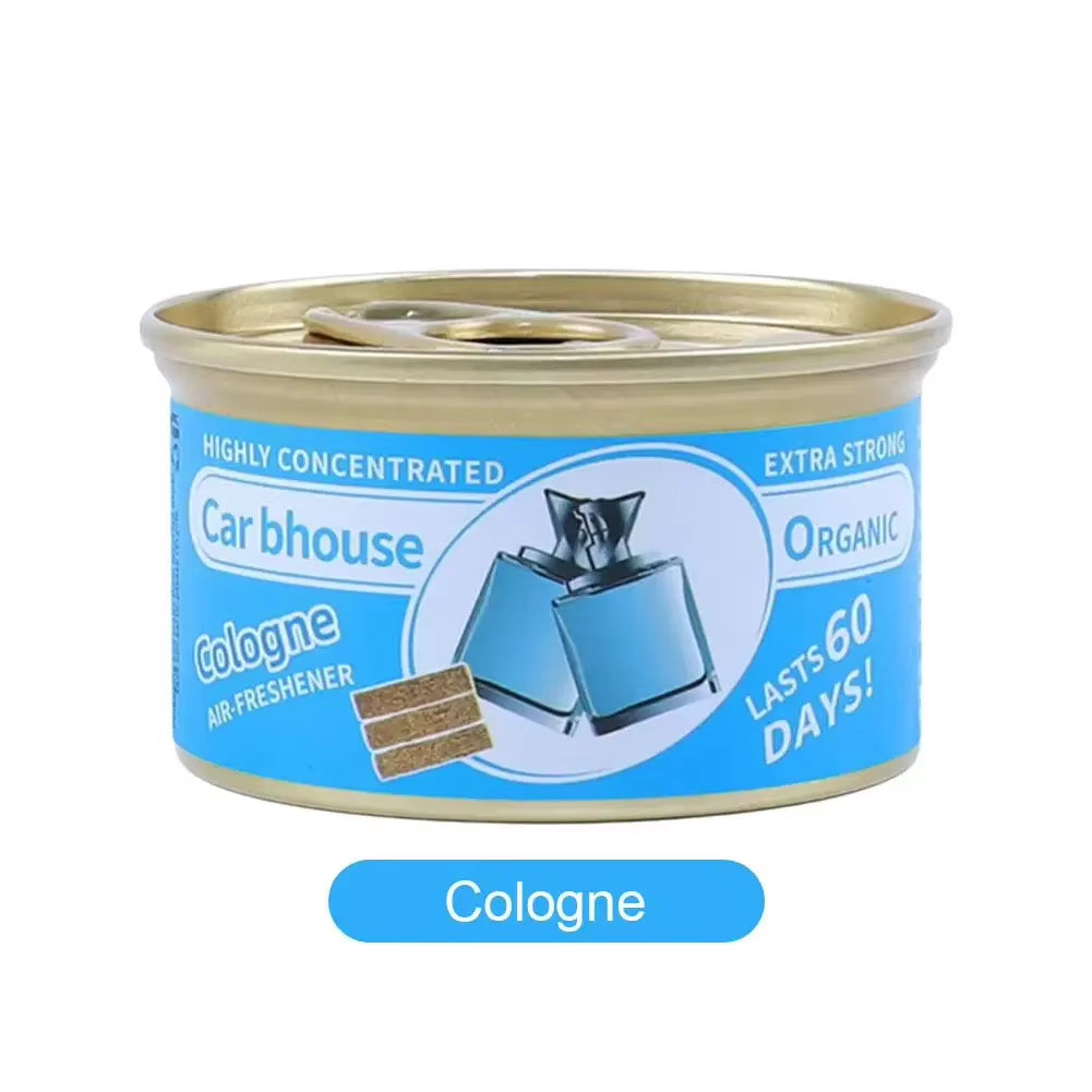 Car Air Freshener 17 Kinds Scent Organic Cans Wood Blocks Aromatherapy Car Freshener Long-Lasting Odor Eliminator Essential