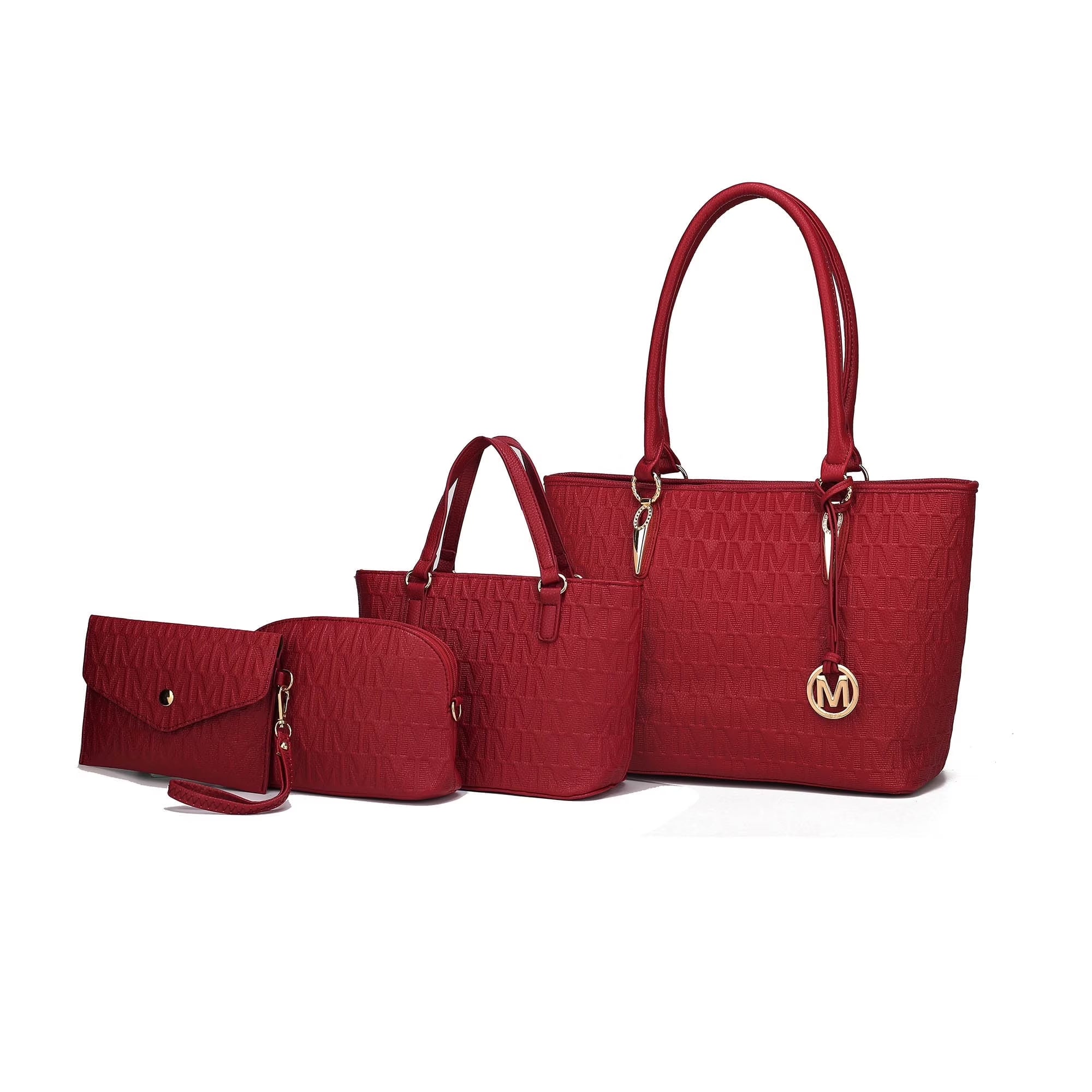 Edelyn Women'S Tote Bag, Small Tote Handbag, Pouch Purse & Wristlet Wallet, Signature Handbag 4 Pcs Set by Mia K