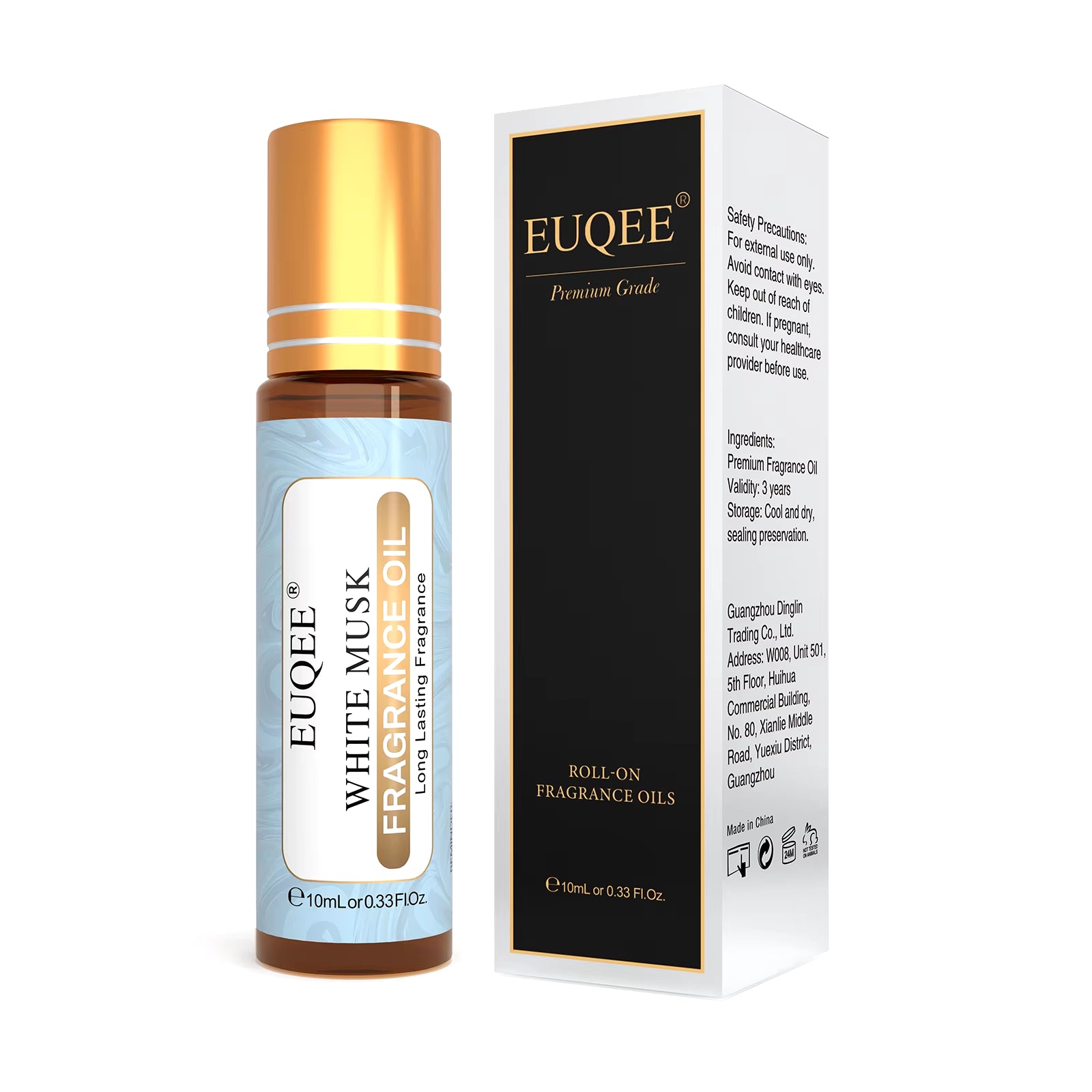 10Ml Roller Smear Fragrance Oil for Women Fresh Line Coconut Vanilla Angel for Aromatherapy,Diy Soap,Candle Making