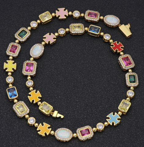 Gold-Plated Hip-Hop Aiyme Necklace