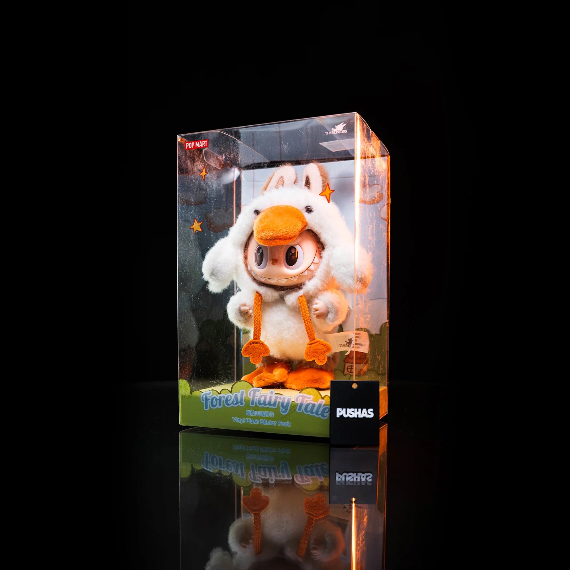 the MONSTERS LABUBU Forest Fairy Tale Series Duck Vinyl Plush Pendant