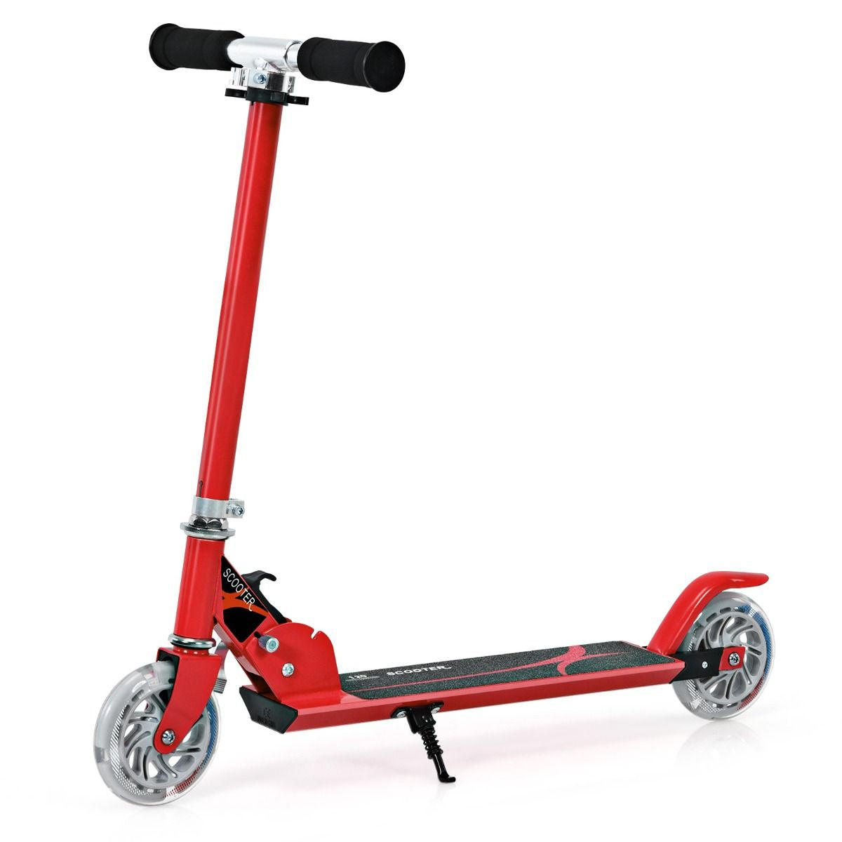 Trottinette Enfant 2 Roues Patinette Enfant Pliable Scooter Enfant Kick Avec LED Lumière Hauteur Réglable Bleu/Bleu Foncé/Rose/Rouge/Violet/Jaune