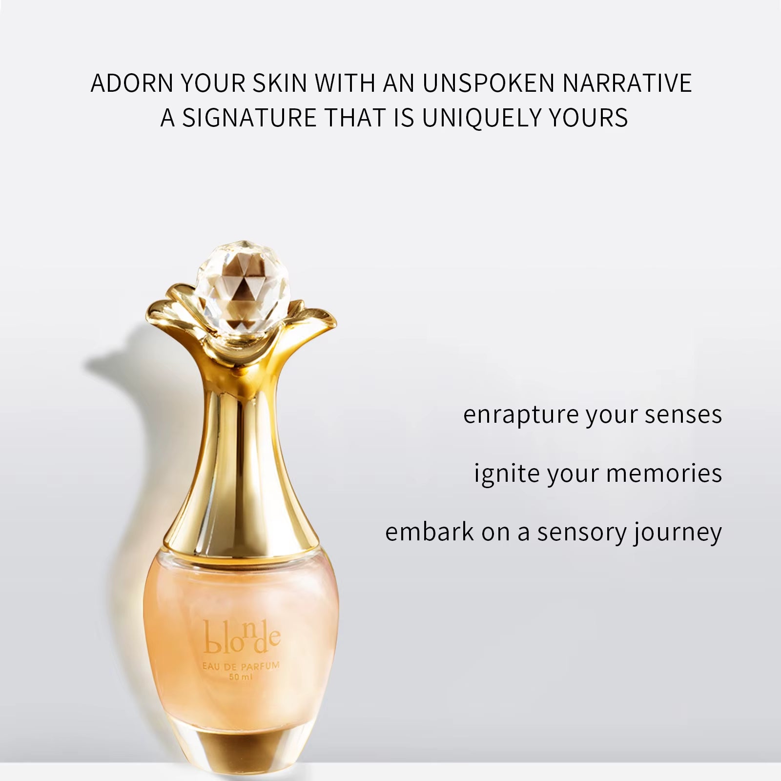 Women Romantic Perfum,Elegant Floral Fragrance Parfum Spray with Gift Box Package Lasting and Personal Perfume for Women 50ML