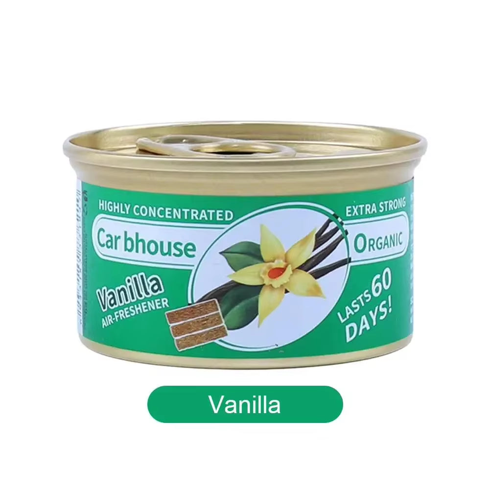 Car Air Freshener 17 Kinds Scent Organic Cans Wood Blocks Aromatherapy Car Freshener Long-Lasting Odor Eliminator Essential
