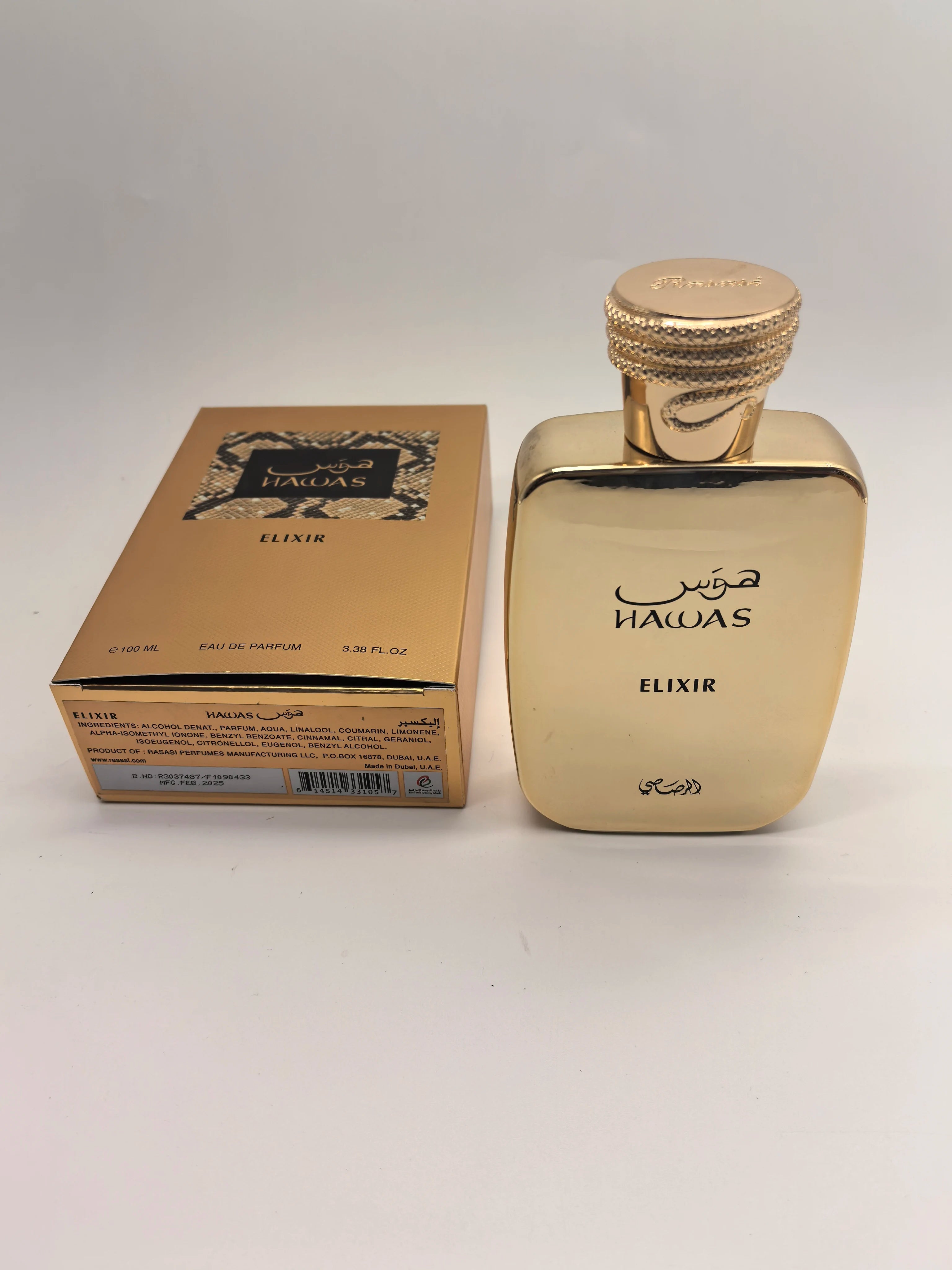 Hawas Perfumes Elixir for Men | Eau De Perfum | Long Lasting Frgrance Perfum | for Men | 100 Ml