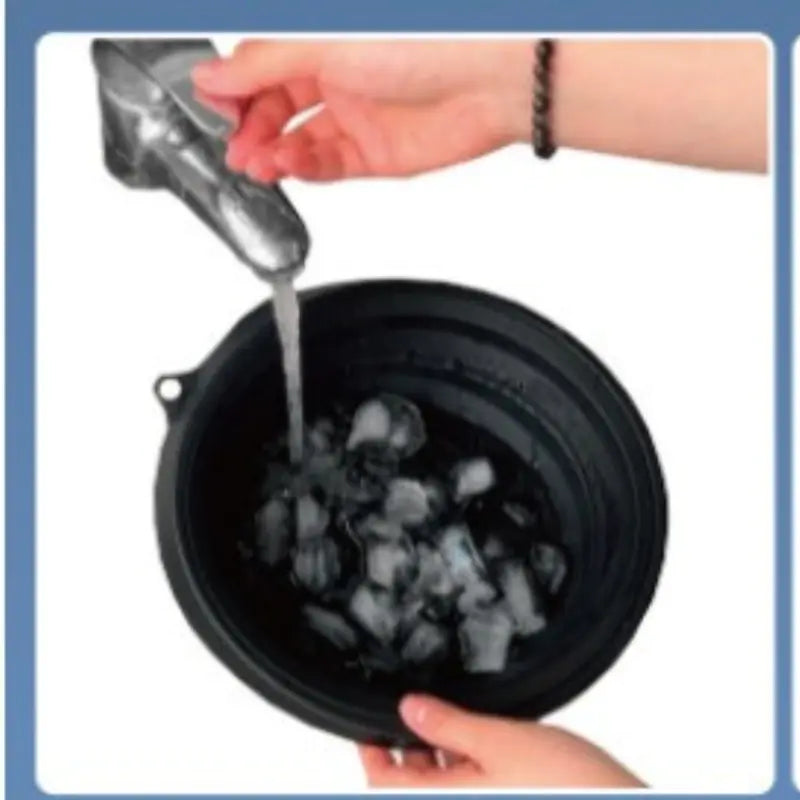 Collapsible Silicone Ice Basin