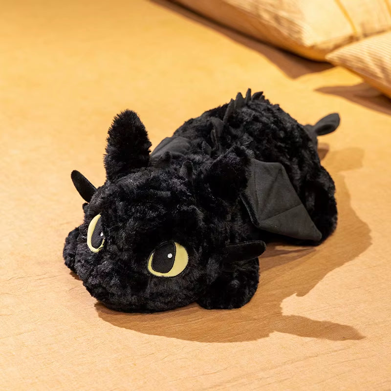 Toothless Dragon Plush Body Pillow Little Flying Dragon Stuffed Cushion Toothless Peluches Pillow Sleeping Back Cushion Decor