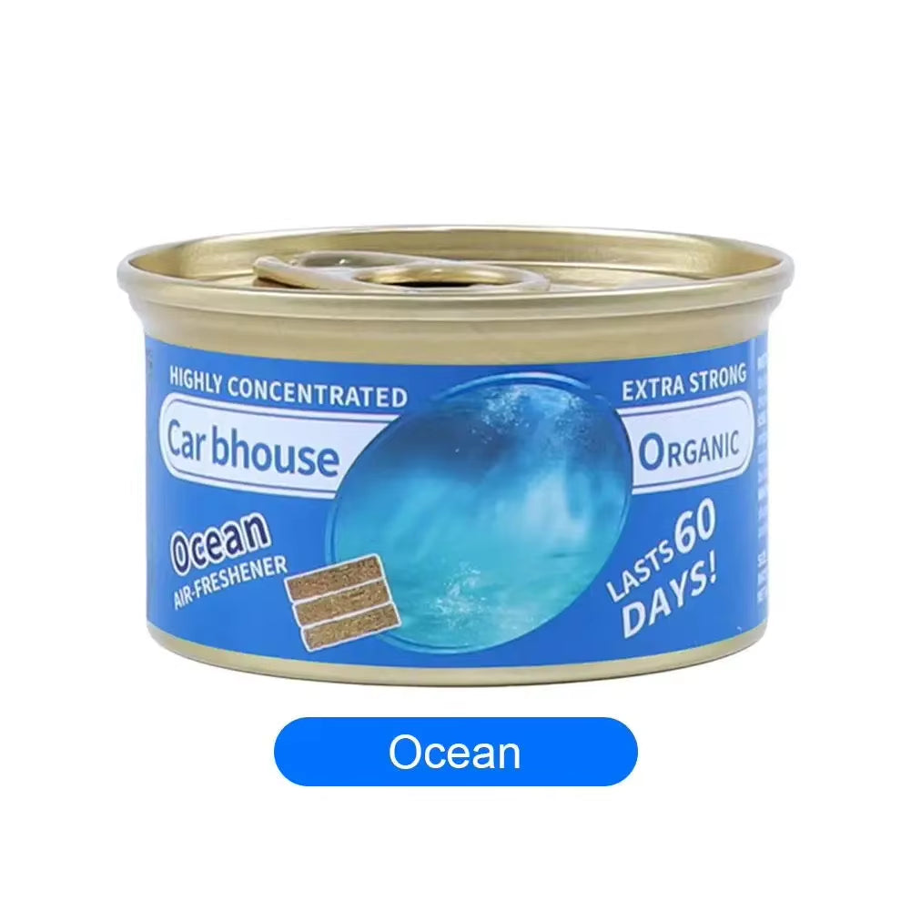 Car Air Freshener 17 Kinds Scent Organic Cans Wood Blocks Aromatherapy Car Freshener Long-Lasting Odor Eliminator Essential
