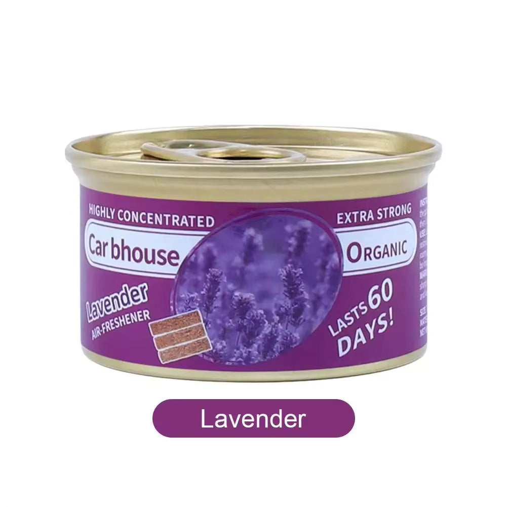 Car Air Freshener 17 Kinds Scent Organic Cans Wood Blocks Aromatherapy Car Freshener Long-Lasting Odor Eliminator Essential