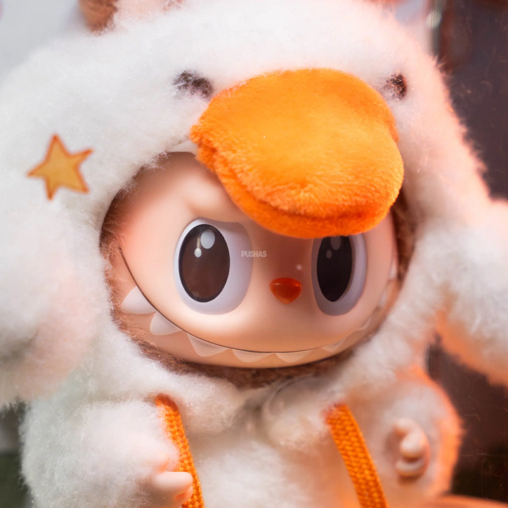 the MONSTERS LABUBU Forest Fairy Tale Series Duck Vinyl Plush Pendant