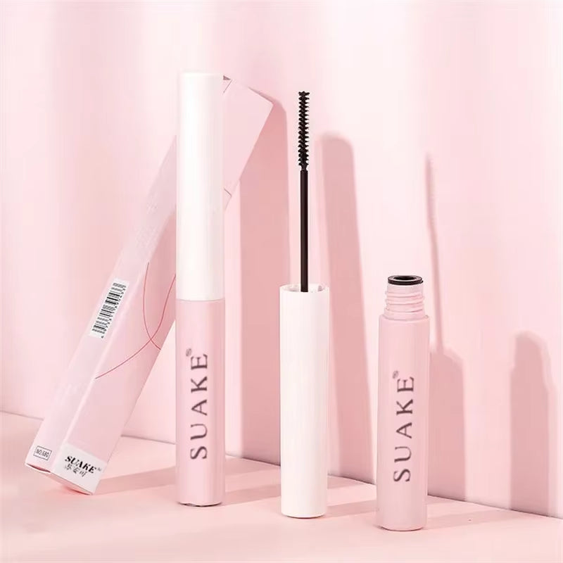 Ultra-Fine Mascara Curl Thick Lengthening Eyelash Mascara Waterproof Non-Smudge Brown Natural Curling Fine Brush Mascara Makeup
