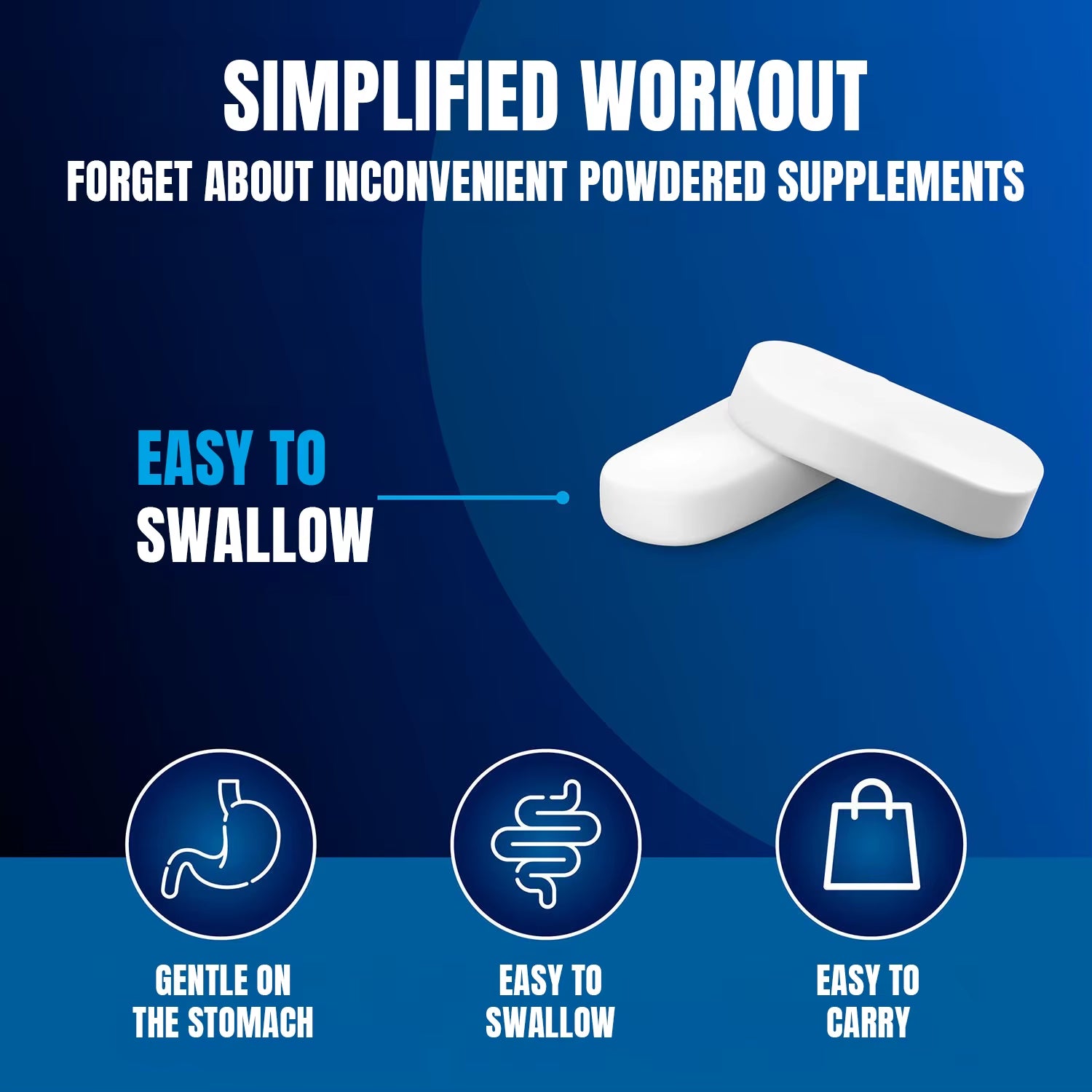 Creatine Monohydrated Creatine 3000Mg Creatine, Creatine Certified Pure Vitaong Gmo-Free, Pre, Intra and Post Workout, 120 Creatine Tablets Premium High Dosage, Alternative to Creatine Capsules and Powder